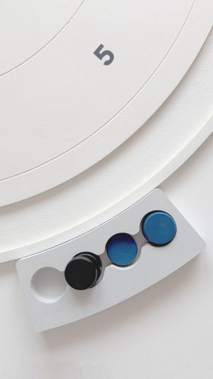 Crokinole contador de 20s blanco