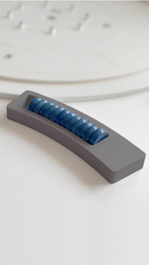 Crokinole bandejas para fichas gris