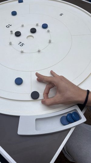 crokinole tablero de juego tamaño torneo comprar