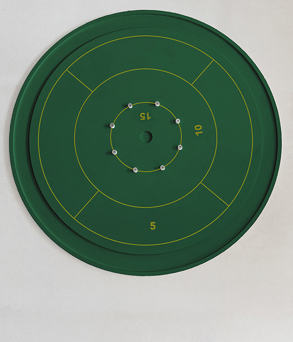 crokinole verde oscuro